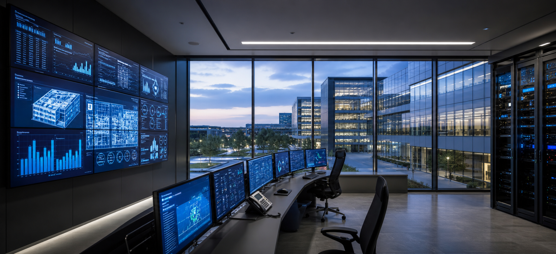Integrated building automation and network operations centre